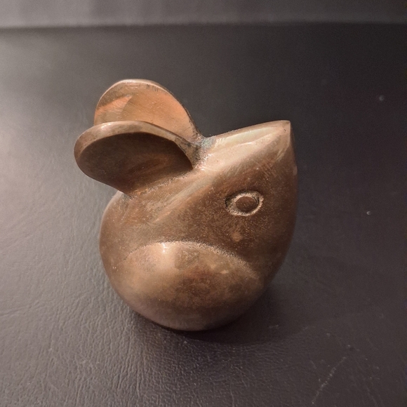 Vintage Brass Mouse - Picture 3 of 4